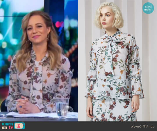 Keepsake Twilight Dreams Top worn by Carrie Bickmore on The Project