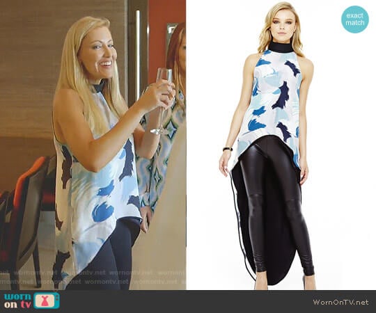 Lizna Kendall High Low Top worn by Stephanie Hollman on The Real Housewives of Dallas