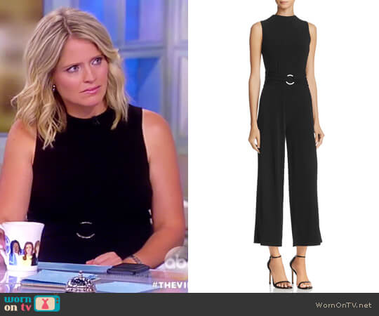 Michael Michael Kors Mock-Neck Jumpsuit worn by Sara Haines on The View