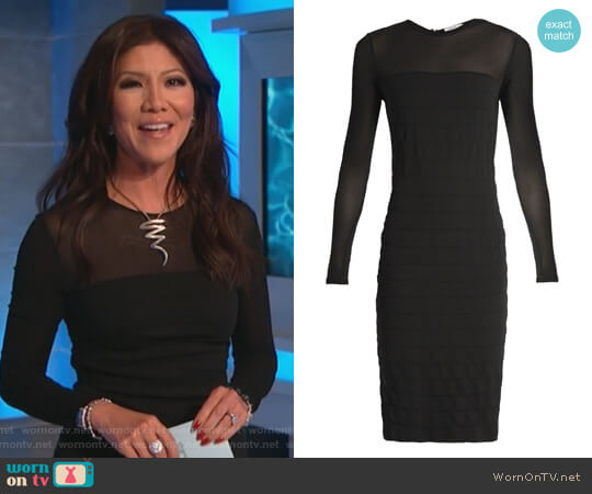Max Mara Orafo dress worn by Julie Chen on Big Brother