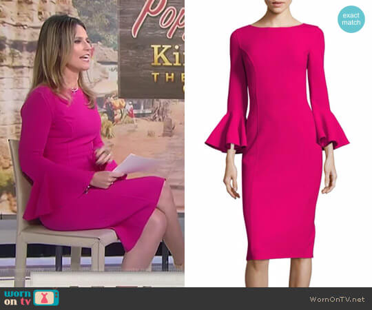 Michael Kors Wool Bell Sleeve Dress worn by Savannah Guthrie on Today