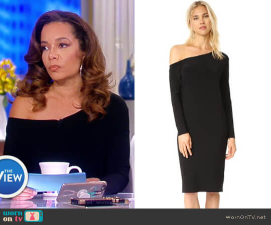 Norma Kamali Drop Shoulder Dress worn by Sunny Hostin on The View