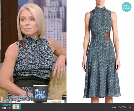 Proenza Schouler Silk Asymmetric Dress worn by Kelly Ripa on Live with Kelly and Mark