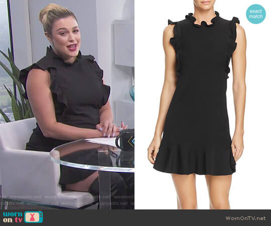 Rebecca Taylor Ruffle Collar Dress worn by Carissa Loethen Culiner on E! News