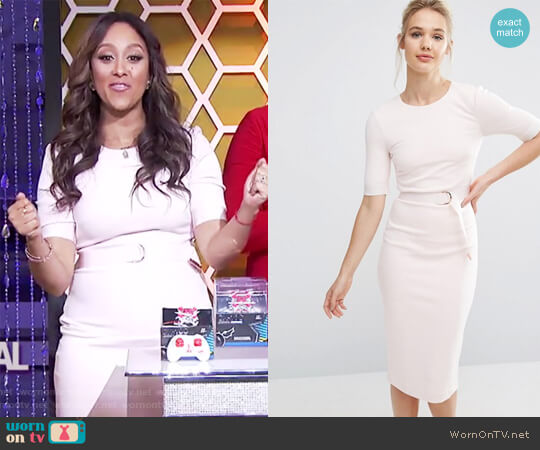 Ted Baker Wandee Dress in Pink worn by Tamera Mowry on The Real