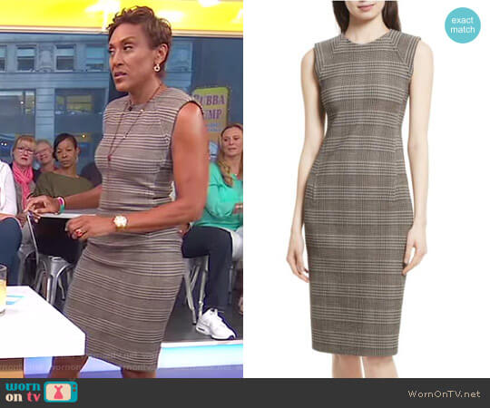 Theory Hadfield B Power Sheath Dress worn by Robin Roberts on Good Morning America