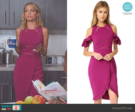 Three Floor Wild Rose Dress worn by Portia Scott-Griffith (Nicole Richie) on Great News