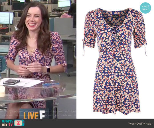 Topshop Frill Tea Dress worn by Melanie Bromley on E! News