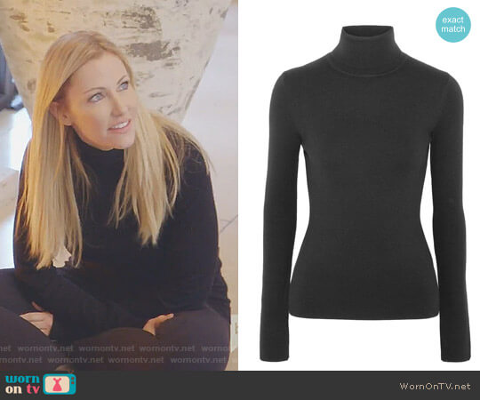 Gabriela Hearst Wool-Blend Turtleneck Sweater worn by Stephanie Hollman on The Real Housewives of Dallas