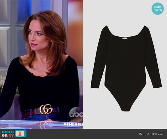 Zara Bodysuit with Long Sleeves worn by Jedediah Bila on The View