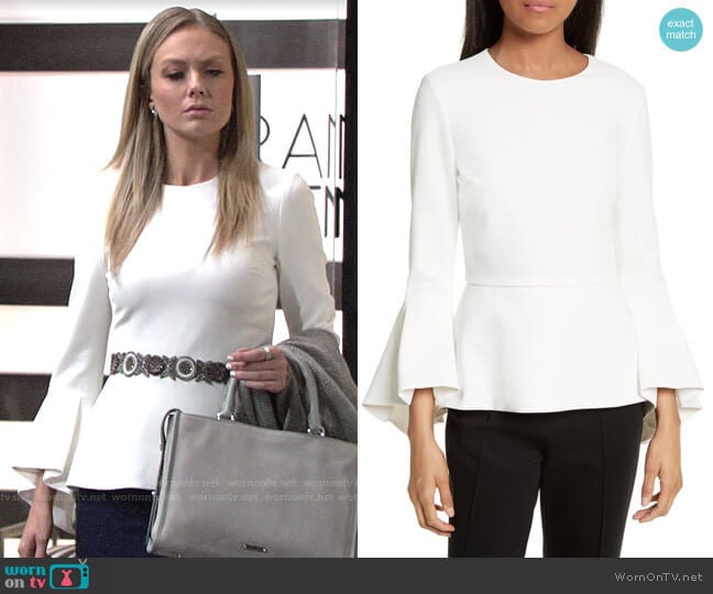 Alice + Olivia Ruby Top worn by Abby Newman (Melissa Ordway) on The Young and the Restless