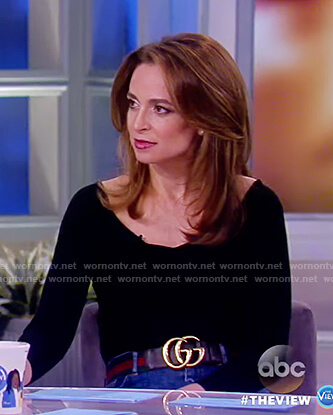 Jedediah’s black bodysuit on The View
