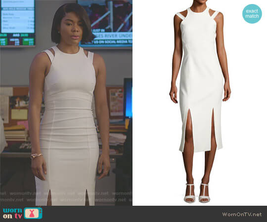 Cinq a Sept Henriette Strappy Sleeveless Midi Dress worn by Mary Jane Paul (Gabrielle Union) on Being Mary Jane