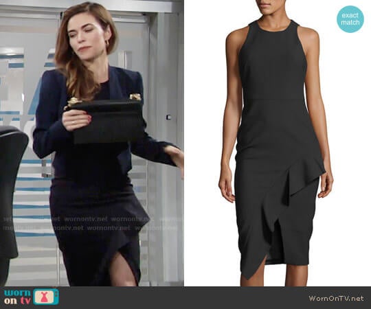 Cinq a Sept Piper Dress worn by Victoria Newman (Amelia Heinle) on The Young and the Restless