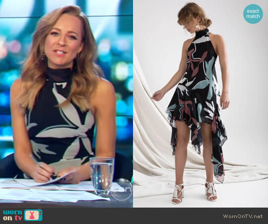 C/Meo Collective Take a Hold Dress worn by Carrie Bickmore on The Project