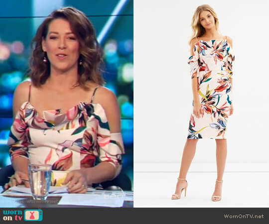 Cooper st Gigi Flounce Dress worn by Gorgi Coghlan on The Project