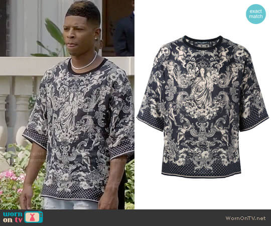 Dolce & Gabbana Virgin Mary Print T-shirt worn by Hakeem Lyon (Bryshere Y. Gray) on Empire