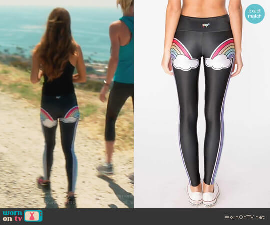 Gold Sheep Clothing Double Rainbow Leggings worn by Lydia McLaughlin on The Real Housewives of Orange County