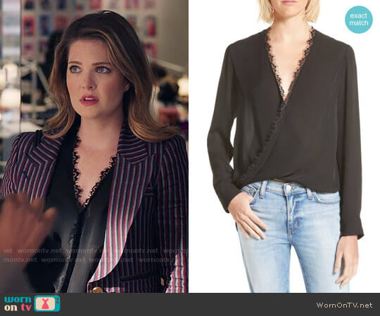 LAgence Rosario Blouse worn by Sutton (Meghann Fahy) on The Bold Type