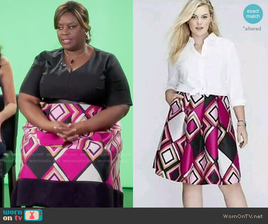 Lane Bryant Diamond Pleated Skirt worn by Barbara (Retta) on Girlfriends Guide to Divorce