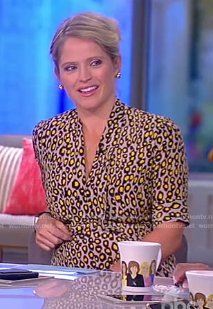 Sara’s leopard print dress on The View