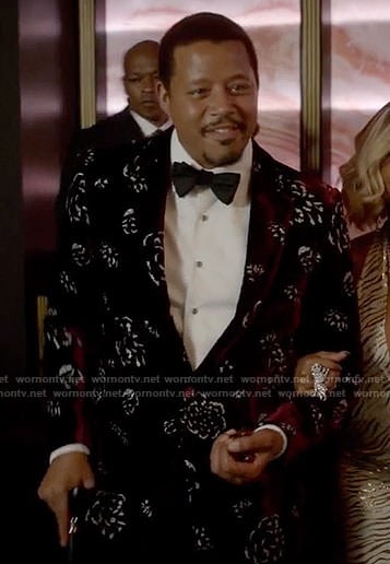 Lucious’s red floral velvet jacket on Empire