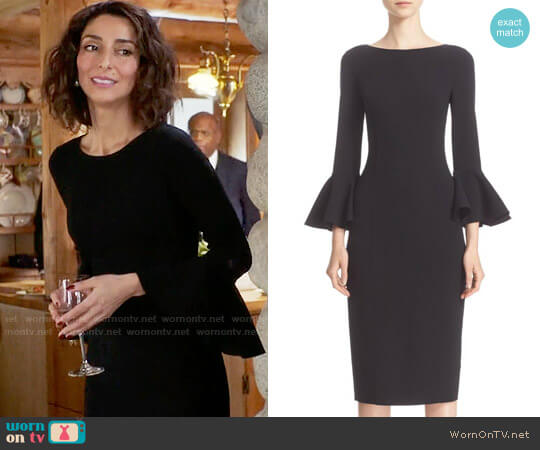 Michael Kors Bell Sleeve Sheath Dress worn by Delia (Necar Zadegan) on Girlfriends Guide to Divorce
