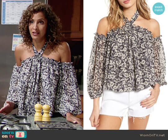 MISA Los Angeles Lively Top worn by Lily Winters (Christel Khalil) on The Young and the Restless