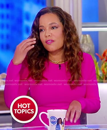Sunny’s pink jumpsuit on The View