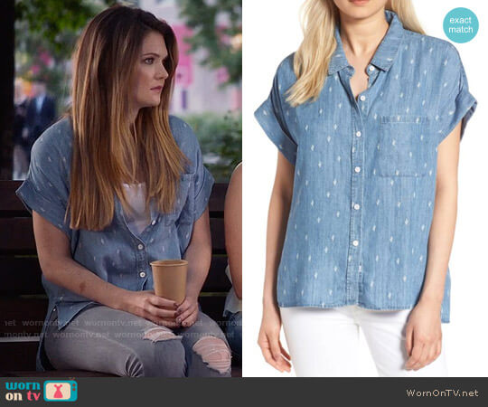 Rails Whitney Shirt worn by Sutton (Meghann Fahy) on The Bold Type