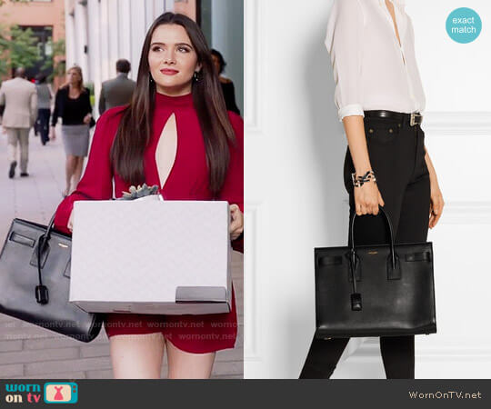 Saint Laurent Sac De Jour Medium Tote worn by Jane Sloan (Katie Stevens) on The Bold Type