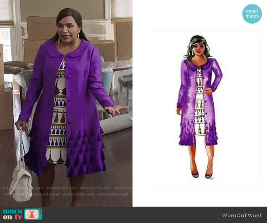 costume designer Salvador Perez Custom designed worn by Mindy Lahiri (Mindy Kaling) on The Mindy Project