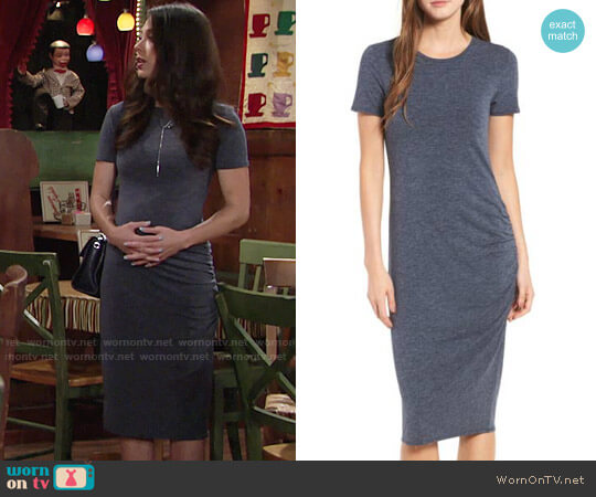 Treasure & Bond Side Ruched Body-Con Dress worn by Juliet Helton (Laur Allen) on The Young and the Restless