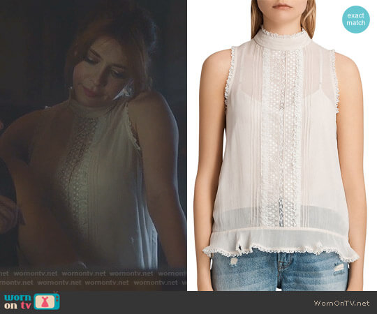 All Saints Mina Top worn by Sonia (Elena Satine) on The Gifted