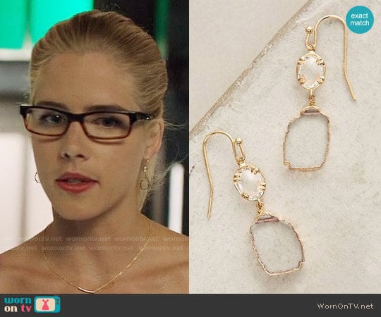 Reflection Drops from Anthropologie worn by Felicity Smoak (Emily Bett Rickards) on Arrow