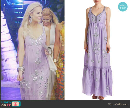 Calypso St. Barth Jomeri Silk Maxi Dress worn by Kameron Westcott on The Real Housewives of Dallas