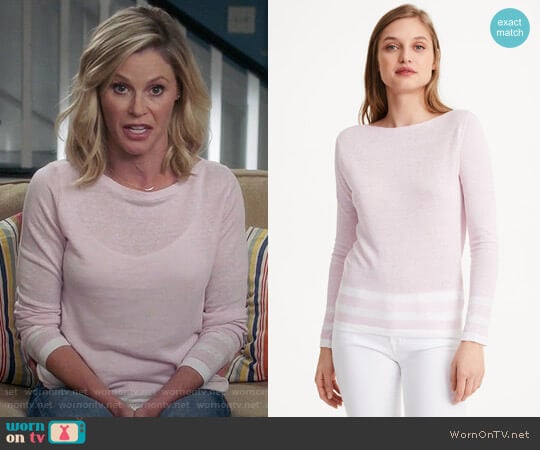 Club Monaco Lana Block Stripe Sweater worn by Claire Dunphy (Julie Bowen) on Modern Family