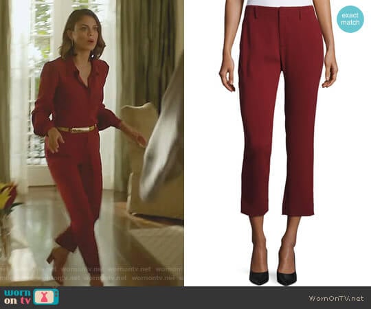 Co Crepe Cigarette Pants worn by Cristal Flores (Nathalie Kelley) on Dynasty