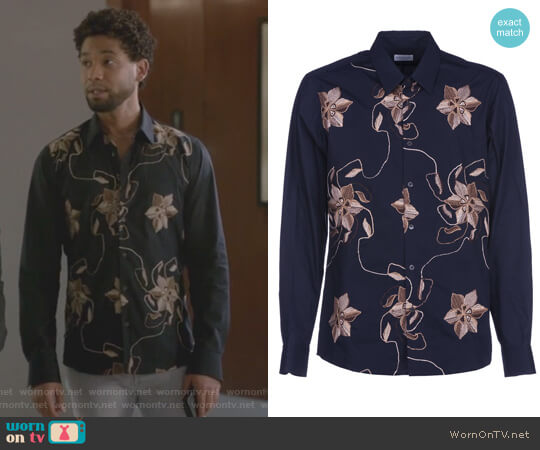 Dries van Noten Embroidered Flowers Shirt worn by Jamal Lyon (Jussie Smollett) on Empire