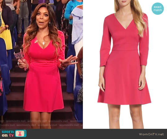 Eliza J Fit and Flare Dress worn by Wendy Williams on The Wendy Williams Show