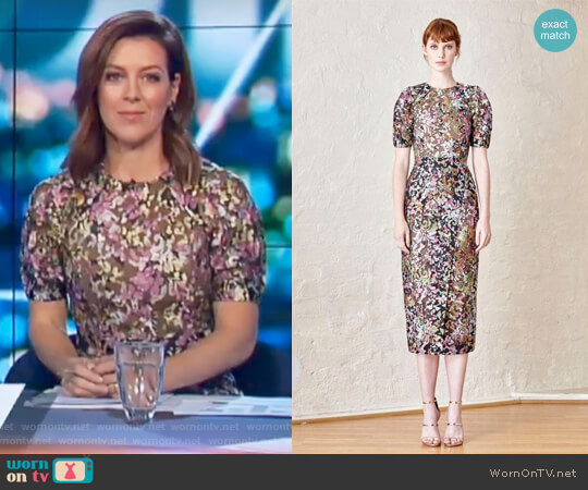 Elliatt Dromana Dress worn by Gorgi Coghlan on The Project