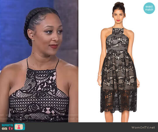 Elliatt In The Air Dress worn by Tamera Mowry on The Real