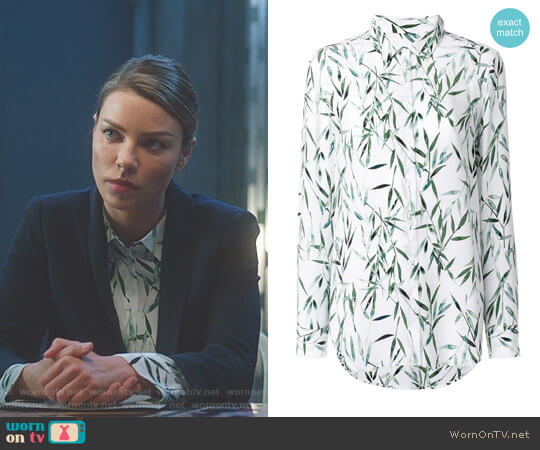 Equipment Bamboo Print Blouse worn by Chloe Decker (Lauren German) on Lucifer