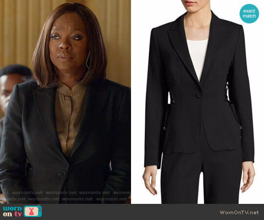 Escada Bakara Jacket worn by Annalise Keating (Viola Davis) on How to Get Away with Murder
