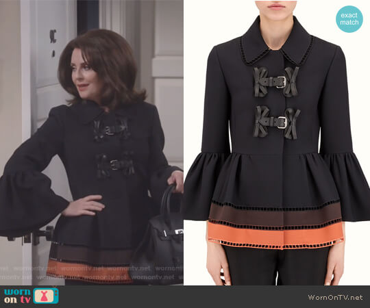 Fendi Short Jacket worn by Karen Walker (Megan Mullally) on Will and Grace