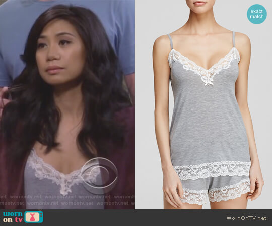 Flora Nikrooz Snuggle Knit Cami worn by Eve Roberts (Liza Lapira) on 9JKL