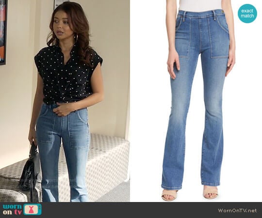 Frame Denim Le Flare De Francoise Jeans worn by Haley Dunphy (Sarah Hyland) on Modern Family