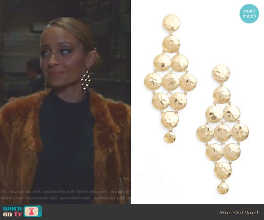Gorjana Gypset Tiered Drop Earrings worn by Portia Scott-Griffith (Nicole Richie) on Great News