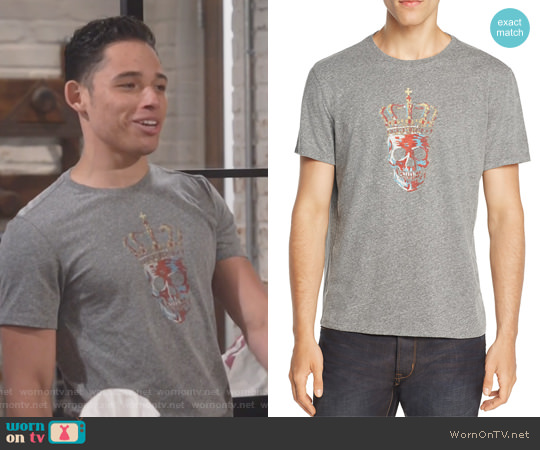 John Varvatos Crowned Skull Graphic Tee