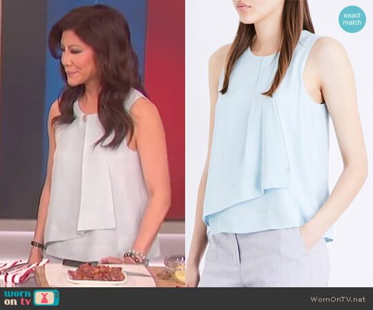 Max Mara Elmo silk top worn by Julie Chen on The Talk